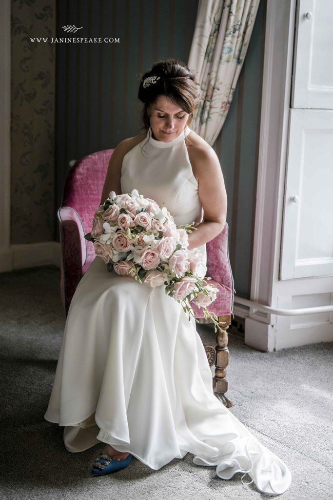 Bride at Sweeney Hall Shropshire