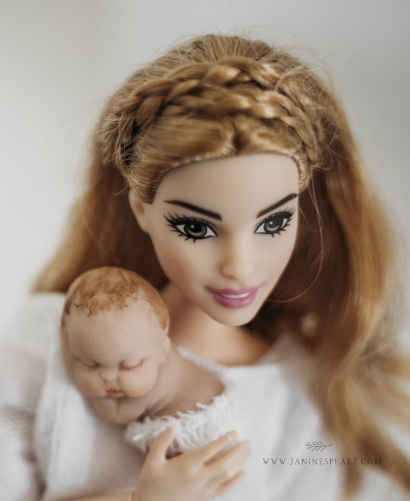 Barbie and Newborn Photography
