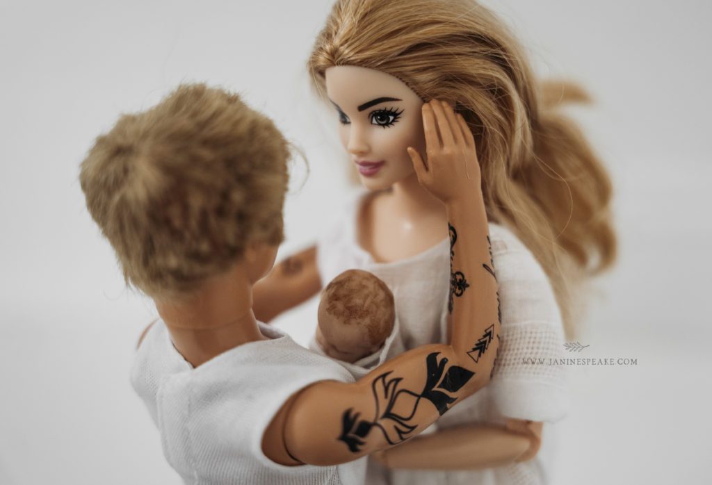 Barbie and Ken newborn photograpy